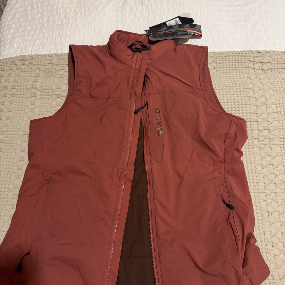 Orvis Burnt Orange Vest NWT medium